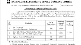 बिजली विभाग की इस बड़ी कंपनी में निकली Apprentice के लिए वैकेंसी, बिना परीक्षा होगा सिलेक्शन
