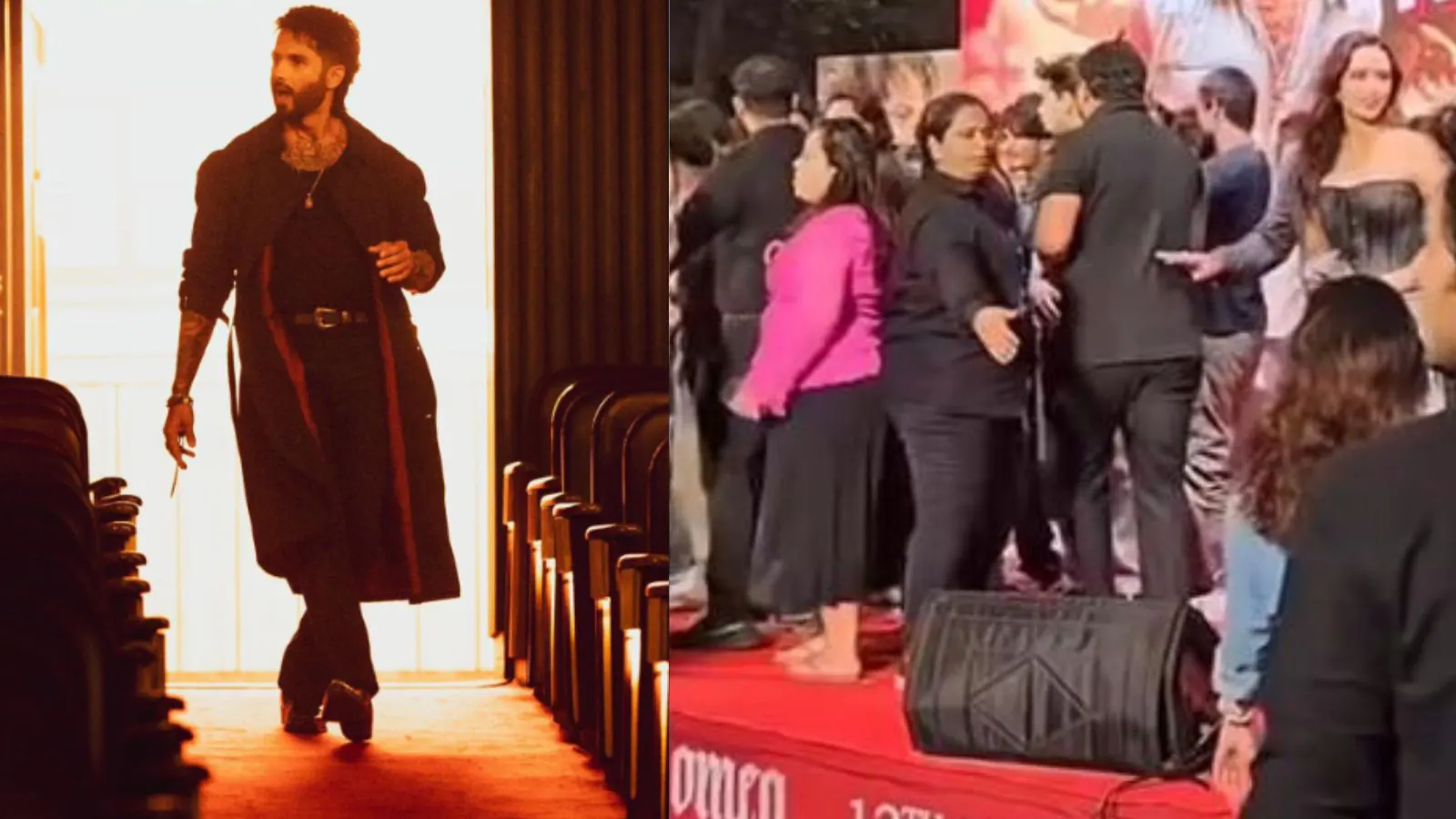 Viral Video: Fans Rush To Shahid Kapoor For Selfies, Ignore Triptii Dimri At <i>O'Romeo</i> Event