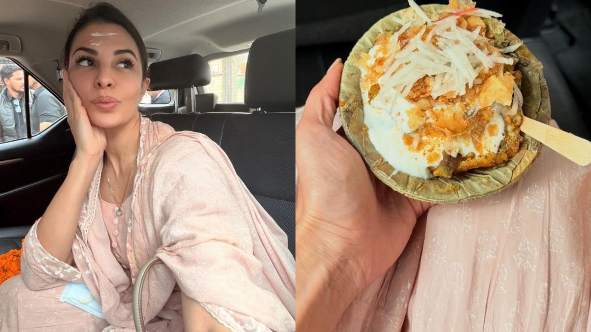 Jacqueline Fernandez satisfies her chaat craving during her trip to Varanasi