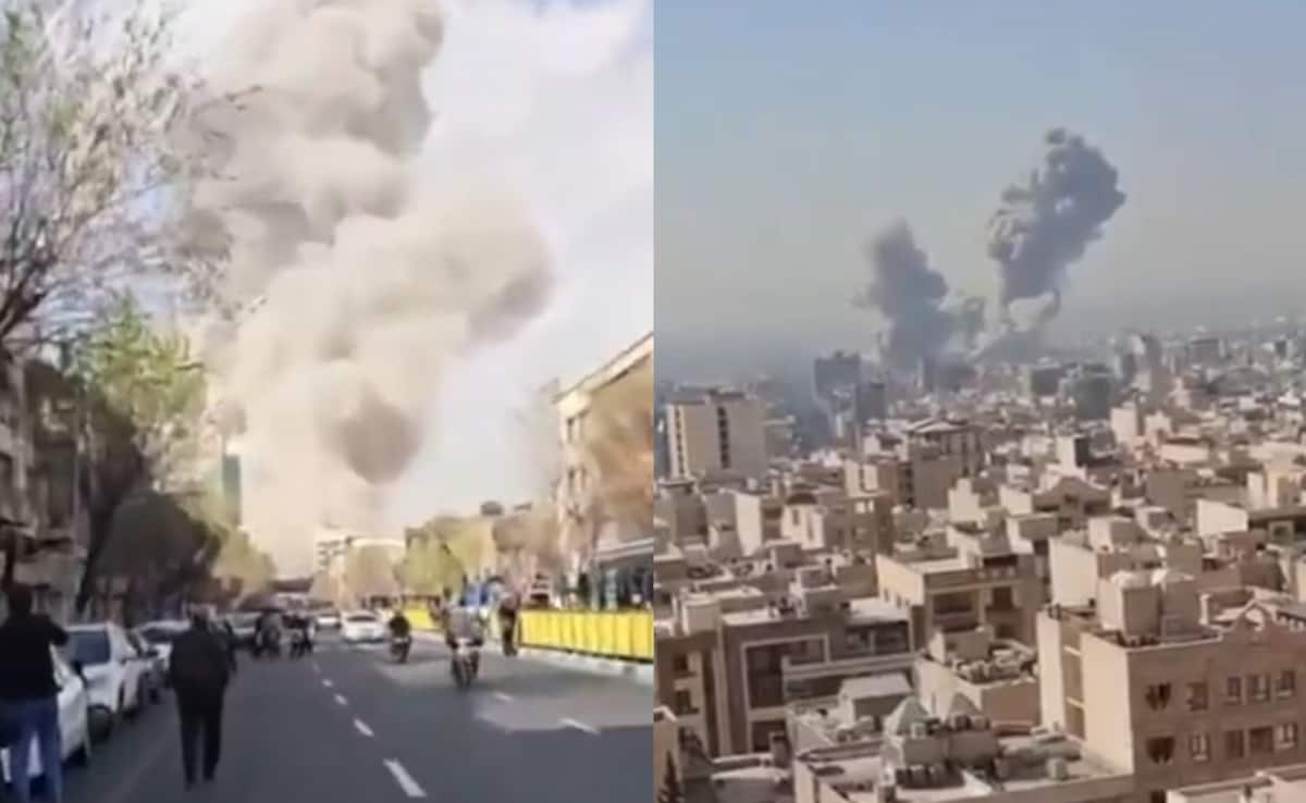 Video: Thick Smoke, Panic On Streets In Tehran After Israeli Strikes
