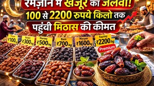 रमजान में खजूर का जलवा, बाजार में 100 से 2200 रुपये किलो तक पहुंची रोजा-इफ्तार की पसंदीदा मिठास की कीमत