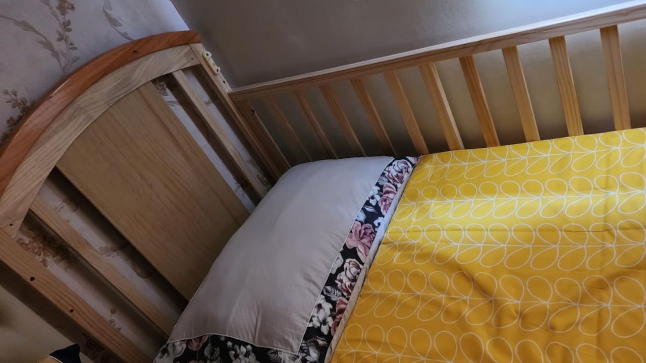 Keep the crib clutter‑free, no pillows, stuffed toys or loose bedding.