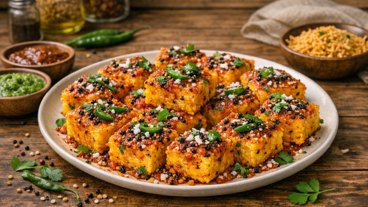 How To Make Soft And Spicy Masala Khaman In Minutes