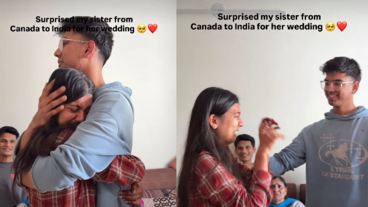 Brother Flies from Canada to Surprise Sister at Her Wedding