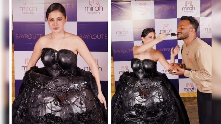 उर्फी जावेद का नया फैशन एक्सपेरिमेंट, केक वाली ड्रेस ने इंटरनेट पर मचाई सनसनी