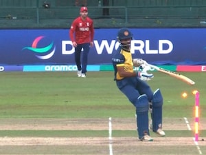 Watch: Sri Lanka Stars Bizarre Hit-Wicket Dismissal During Super 8 Clash Breaks The Internet