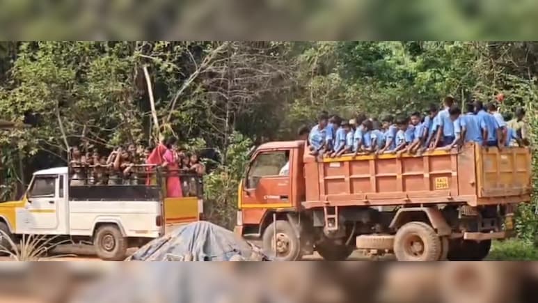 Students Made To Travel In Goods Vehicles For School Trip In Karnataka, Headmaster Suspended