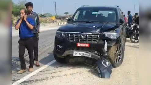 विधायक की स्कॉर्पियों से बाइक सवार की मौत, हादसे के बाद MLA को ग्रामीणों ने घेरा, पुलिस को करनी पड़ी मशक्कत