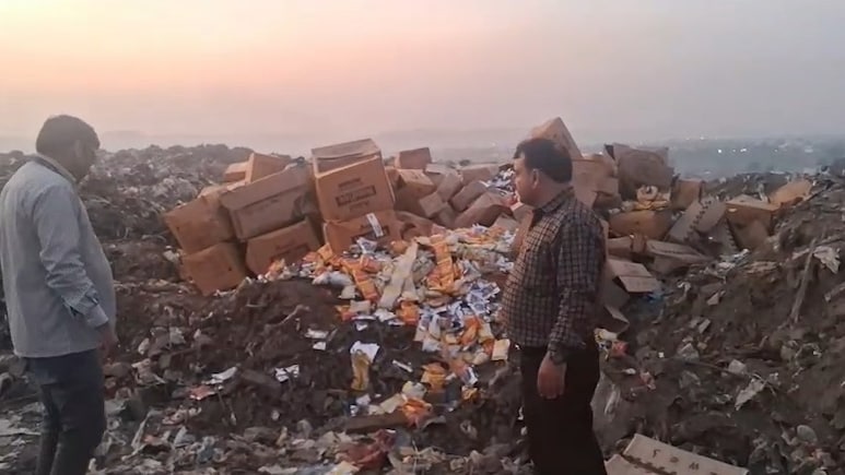 जयपुर में 181 पोर्टल की शिकायत पर छापा, अमूल ब्रांड की 30 हजार किलो एक्सपायरी सामग्री नष्ट