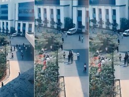 नर्सी मूंजी इंस्टीट्यूट में वेलेंटाइन डे कार्यक्रम के दौरान बवाल, हिंदू कार्यकर्ताओं ने कॉलेज में की तोड़फोड़, नारेबाजी भी की