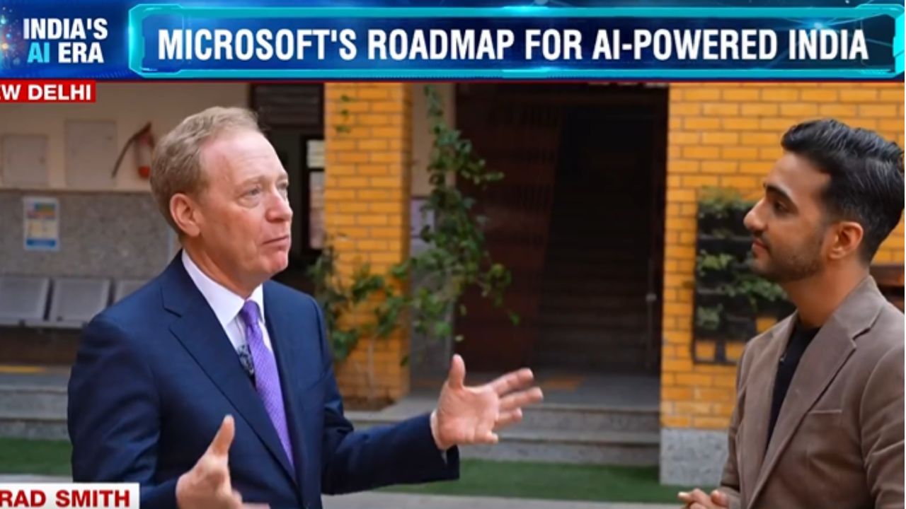 'दुनिया का सबसे बड़ा AI क्लासरूम है भारत', एनडीटीवी से बोले माइक्रोसॉफ्ट के प्रेसिडेंट ब्रैड स्मिथ