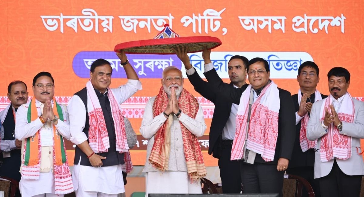 बीजेपी का मिशन असम, पीएम का नाम, हिमंता का काम, हैट्रिक का लक्ष्य