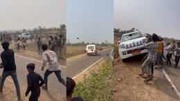 धार में सीमेंट फैक्ट्री की सैंपलिंग का विरोध, पुलिस की कार पर पथराव और तोड़फोड़