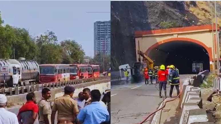 Mumbai Pune Expressway वर 22 तासांपासून खोळंबा; नेमकं काय घडलंय? गळती झालेला वायु किती धोकादायक?