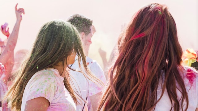 The festival of colours can negatively impact your hair in a variety of ways