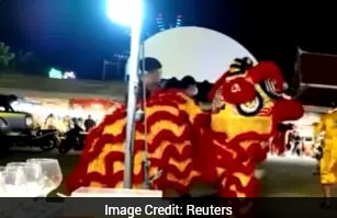 Watch: Thai Police Dressed As Lion Dancers Arrest Suspected Thief