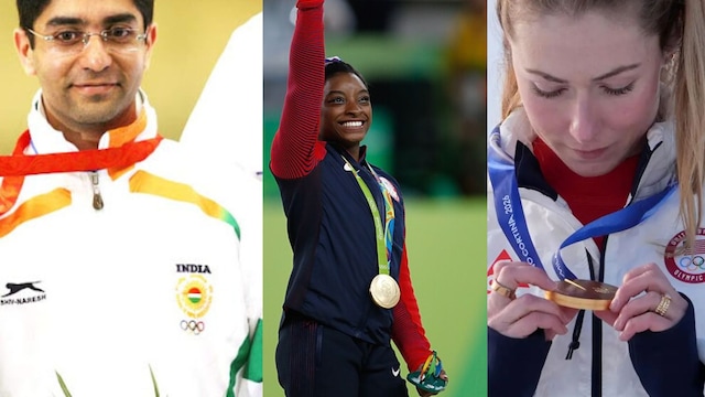 Abhinav Bindra, Simone Biles and Mikaela Shiffrin