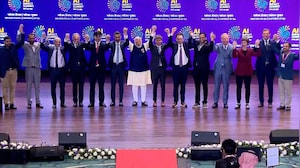 World Leaders And Top Tech Bosses Pose For A 'Family Photo' At AI Impact Summit 2026