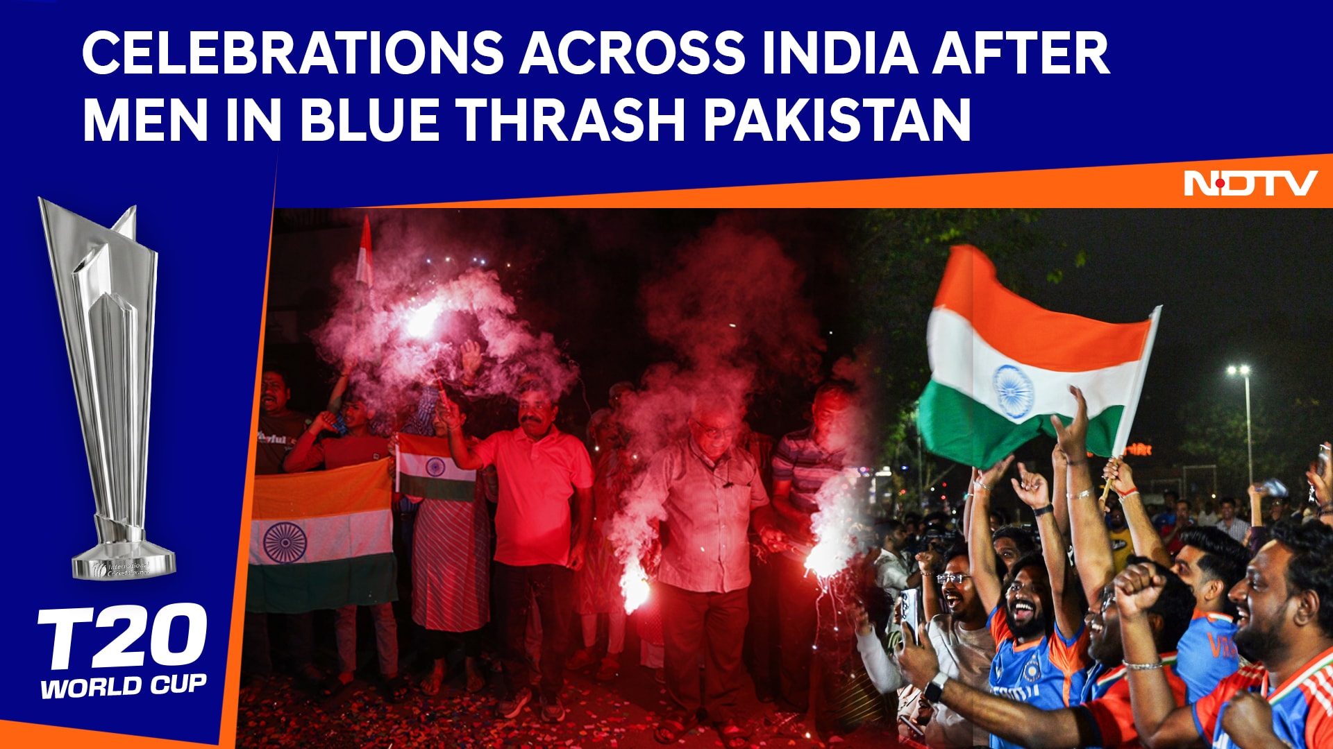 India Vs Pakistan: Indian Fans Celebrate As India Thrash Pak In T20 World Cup