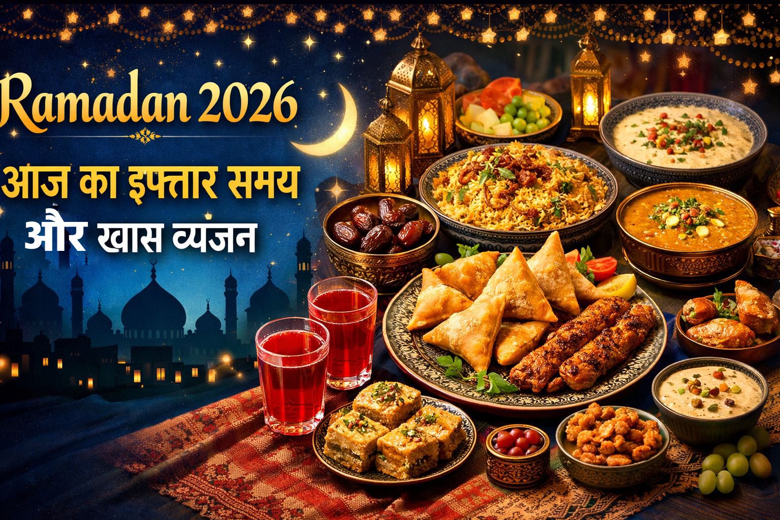 Ramadan 2026: आज किस समय होगा इफ्तार? जानिए रोजा खोलने का सही समय और क्या बनाएं खास