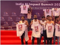 Shirtless Youth Congress Workers Came To AI Summit "Fully Prepared"