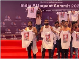 Shirtless Youth Congress Workers Came To AI Summit "Fully Prepared"