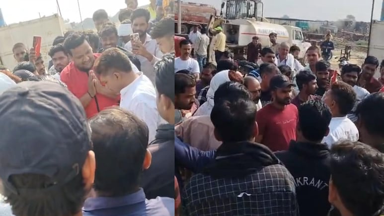 नेशनल हाईवे 552 बना रही कंपनी पर वेतन नहीं देने का आरोप, मजदूरों ने काम रोका, पुल का गर्डर गिरने से चर्चा में आई थी