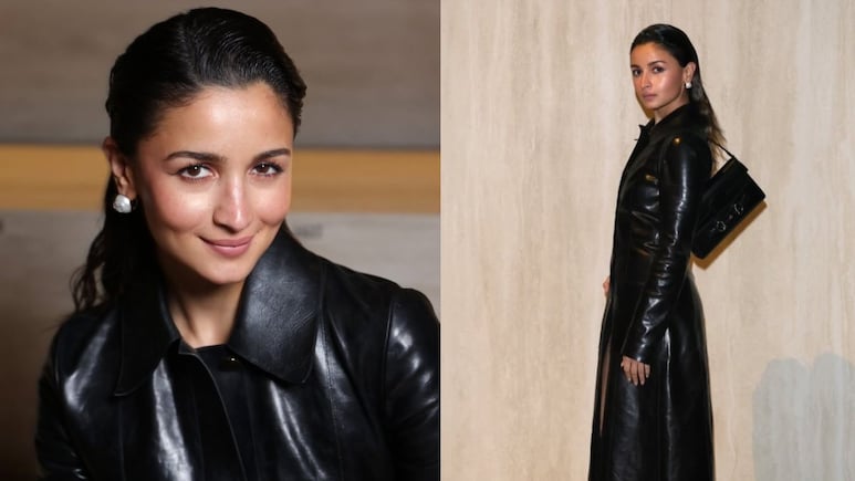 Alia Bhatt Slays In An All-Black Gucci Ensemble At Milan Fashion Week