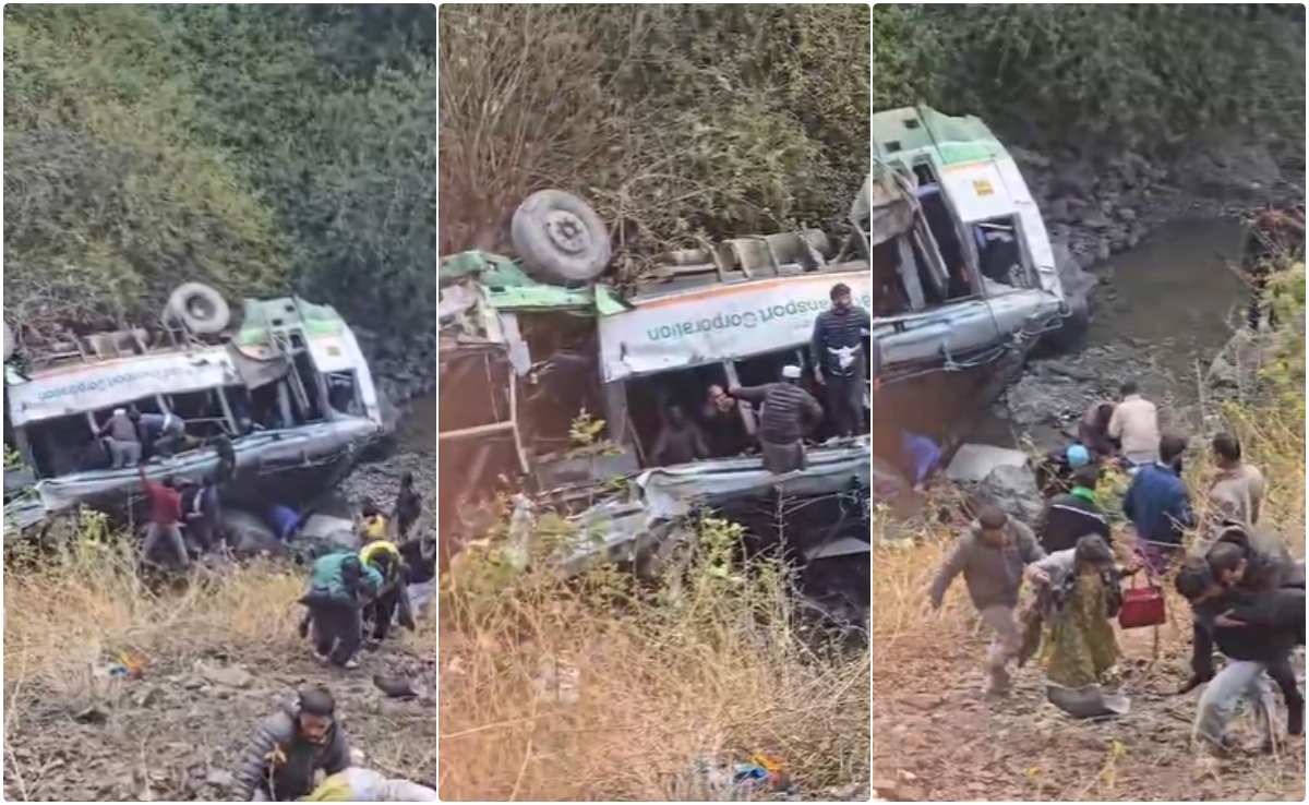 देहरादून में कालसी के पास बस गहरी खाई में गिरी, कई लोग हुए घायल