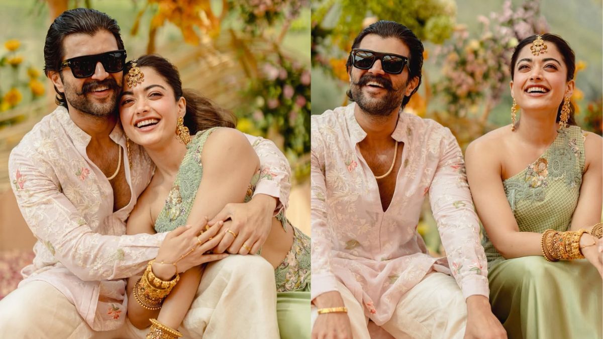 Rashmika Mandanna-Vijay Deverakonda's Pastel-Toned <i>Haldi</i> Outfits, Gold Jewellery Wow The Internet