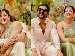 Rashmika Mandanna-Vijay Deverakonda's Pastel-Toned <i>Haldi</i> Outfits, Gold Jewellery Wow The Internet