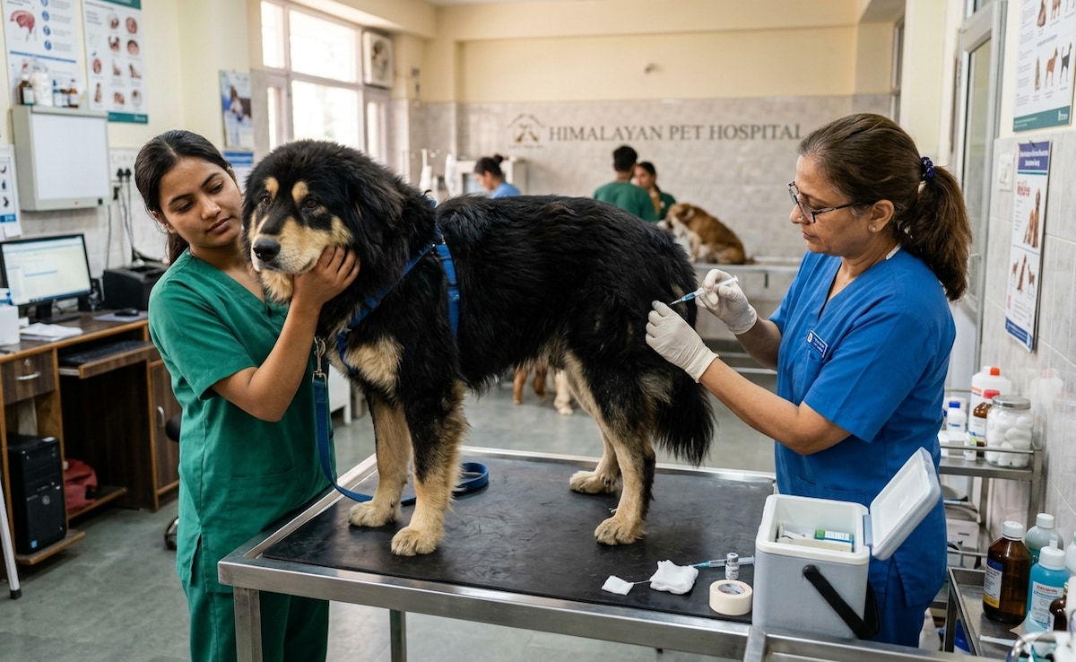 Mountain dog getting vaccinated (image is for representation purposes only) Mountain dog getting vaccinated (image is for representation purposes only)