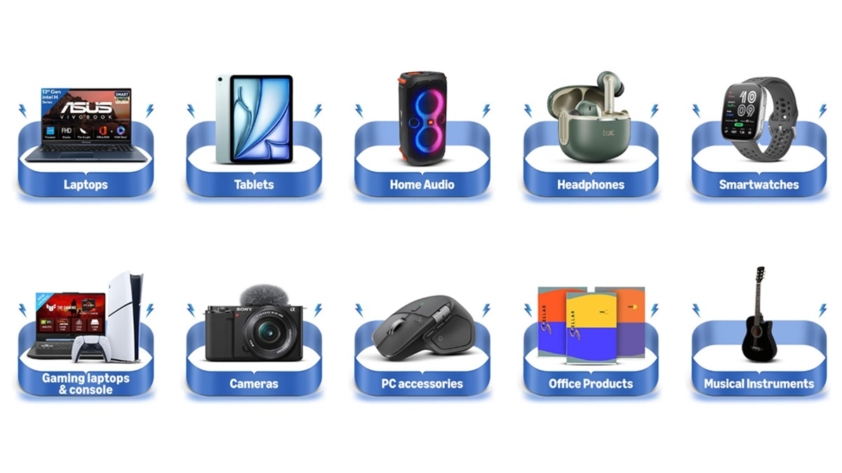 Amazon Mega Electronics Days Sale: 75% सस्ते मिल रहे लैपटप, हेडफोन और स्मार्टवॉच