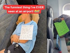 Viral Reel Shows How A Dad Survived A Flight With His Toddler And Some Sleep