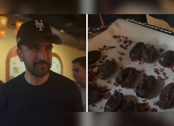 Zohran Mamdani Breaks Ramadan Fast With Vikas Khanna At Chef's Bungalow Restaurant In New York