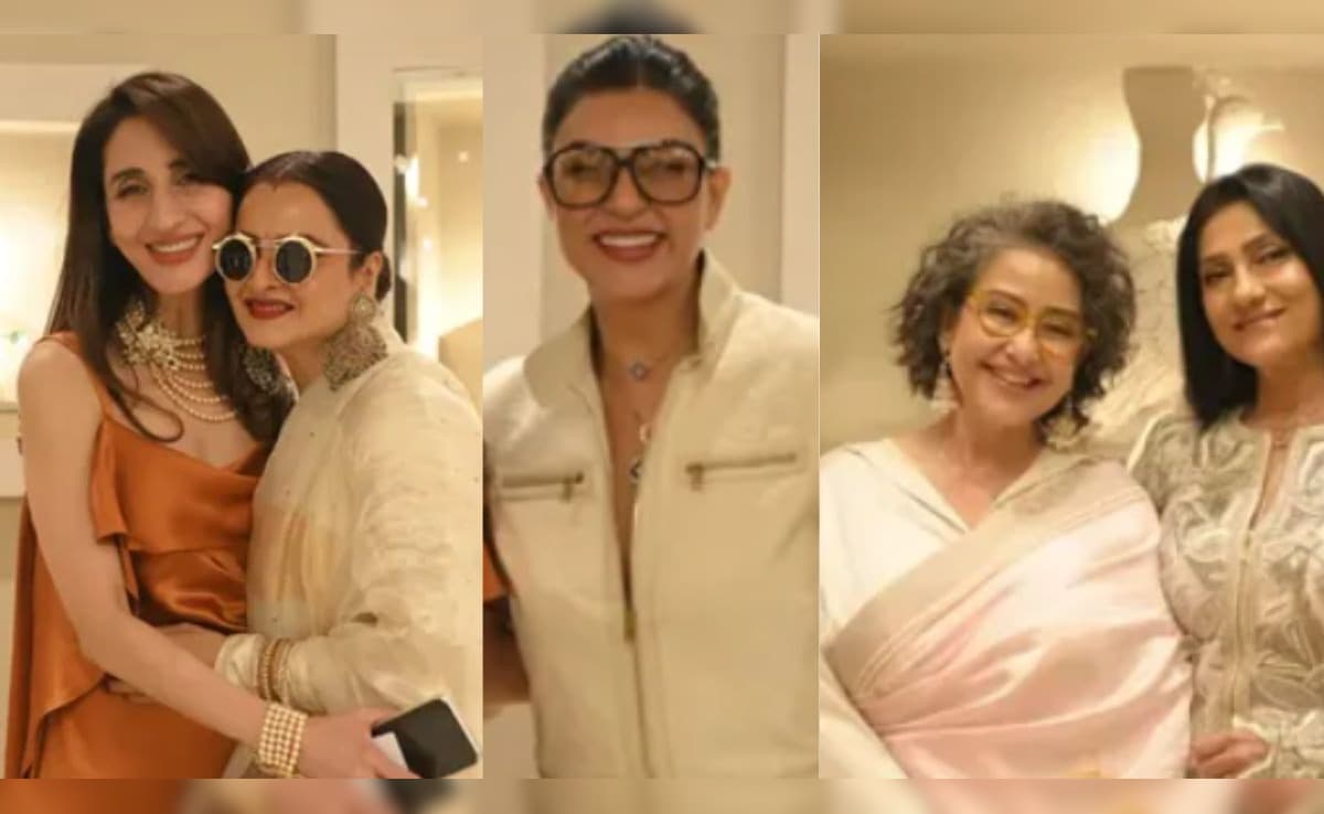 Pics: Rekha, Sushmita Sen, Manisha Koirala At Farah Khan Ali's Starry Store Launch