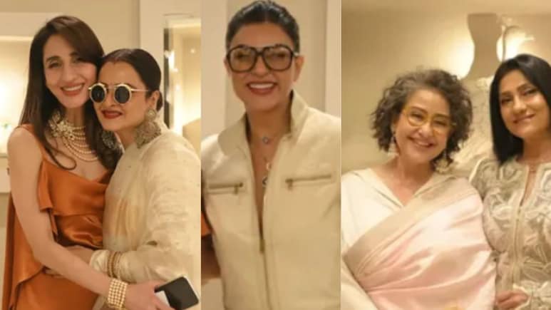 Pics: Rekha, Sushmita Sen, Manisha Koirala At Farah Khan Ali's Starry Store Launch