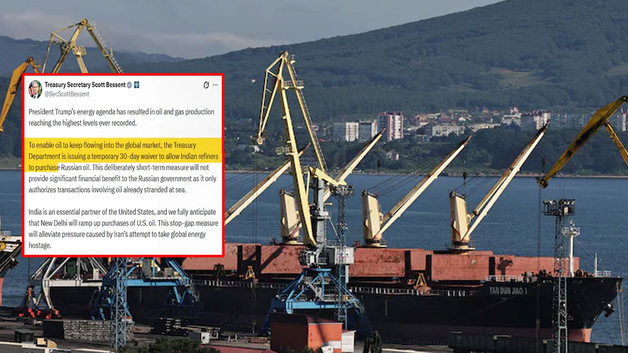 India Gets 30-Day Waiver From US To Buy Russian Oil Amid Iran War