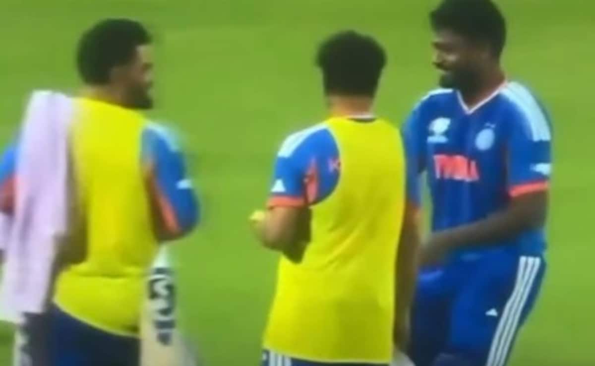 Rinku Singh Nearly Walks Away With Sanju Samsons Bat During West Indies Match. This Happens Next