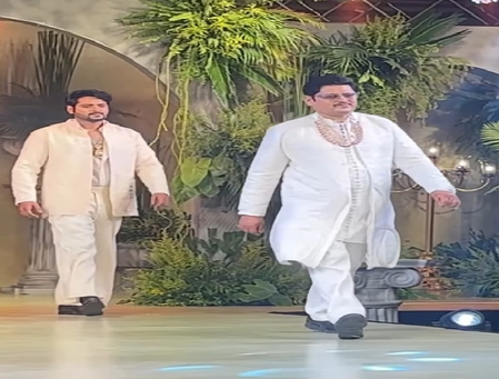 भाबीजी घर पर हैं के तिवारी जी का बदला अवतार, रैंप पर उतरे अंगूरी भाभी के पति, लोग बोले- गोरी मेम ने किया मेकओवर