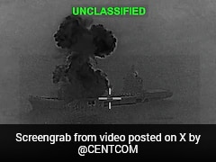 Video: Moment US Bombed Iranian Drone Ship The Size Of WWII Aircraft Carrier