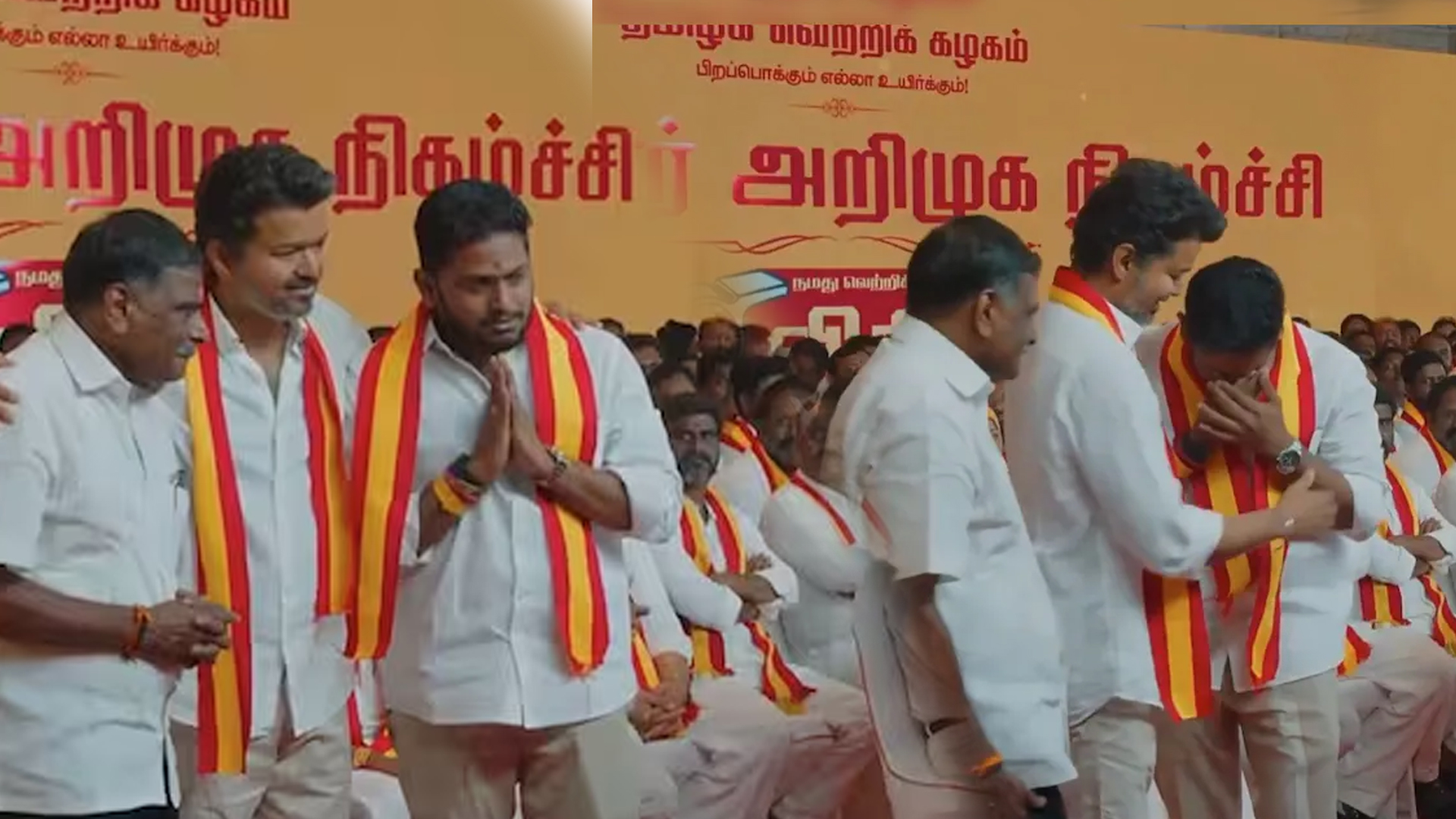Tears, Hugs, Politics: Vijay Comforts Ex-Driver's Son Named TVK Candidate