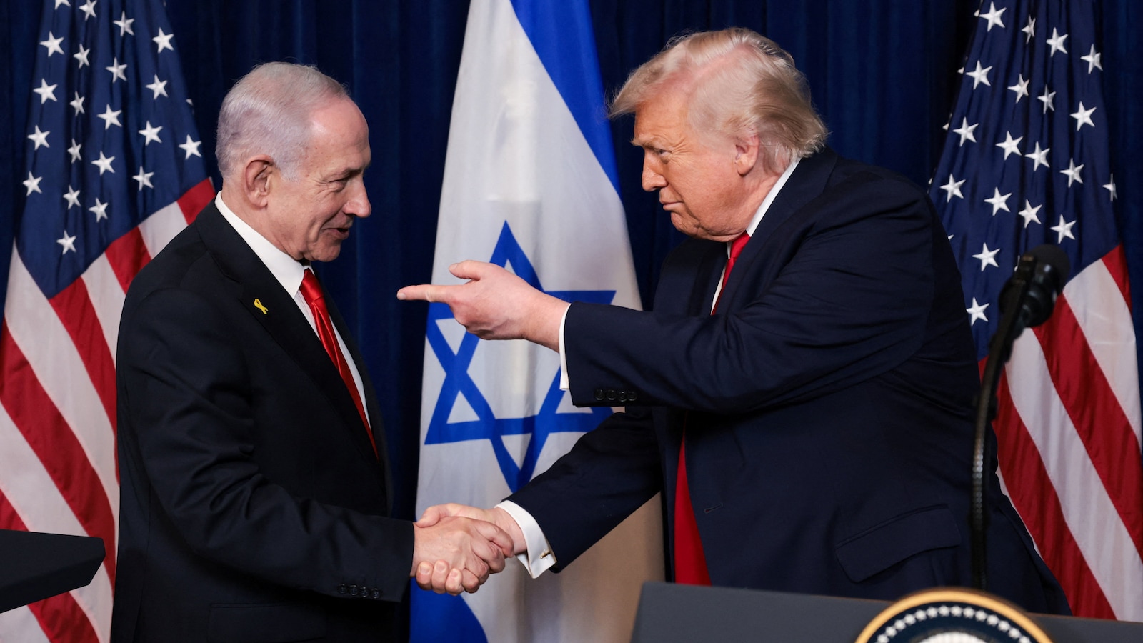 Despite disagreement with Netanyahu, Trump maintained a united front in public about their Iran plan. He told reporters that Netanyahu "will do whatever I want him to do" on Iran, though he also said they had a good relationship.