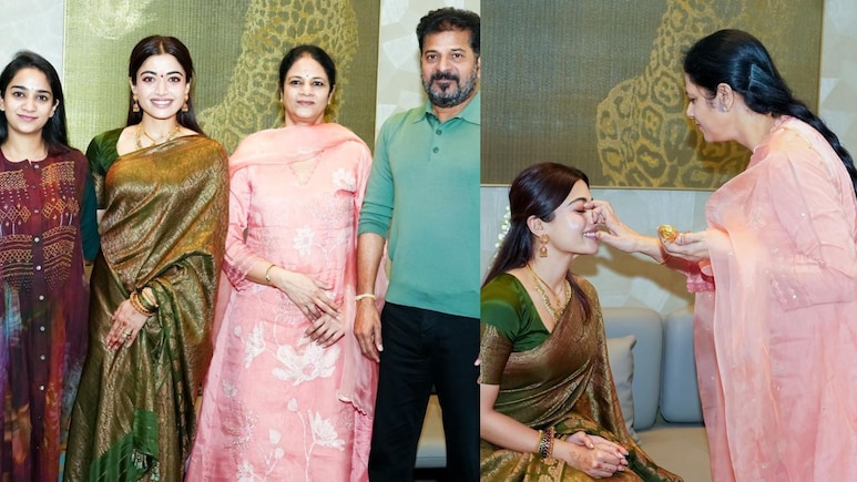 Newlywed Rashmika Mandanna Seeks Blessings From Telangana CM Revanth Reddy And His Wife, Invites Them To Hyderabad Reception