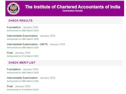 ICAI CA 2026 Results Out: सीए इंटर और फाउंडेशन रिजल्ट जारी, इस लिंक पर जाकर करें चेक