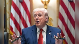 From Ballroom To Airport: Trump Pushes Self-Promotion To Mark His Legacy