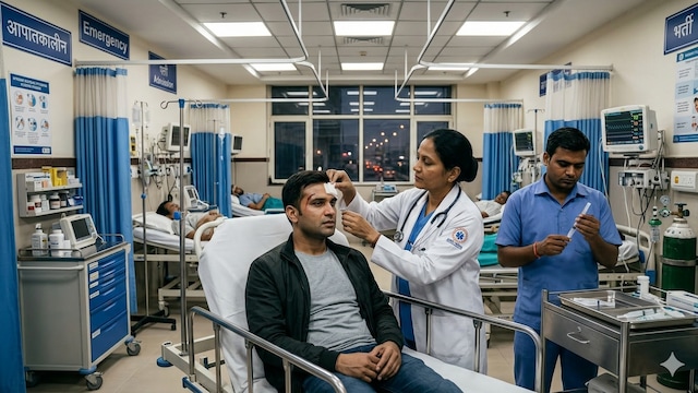 Once the patient is stable, doctors quickly assess brain function