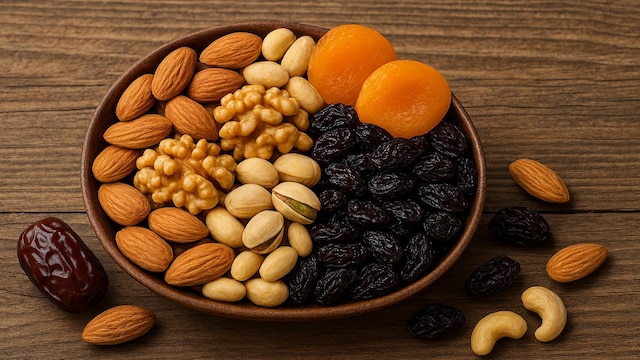 Dry fruits pack a lot of calories in small portions