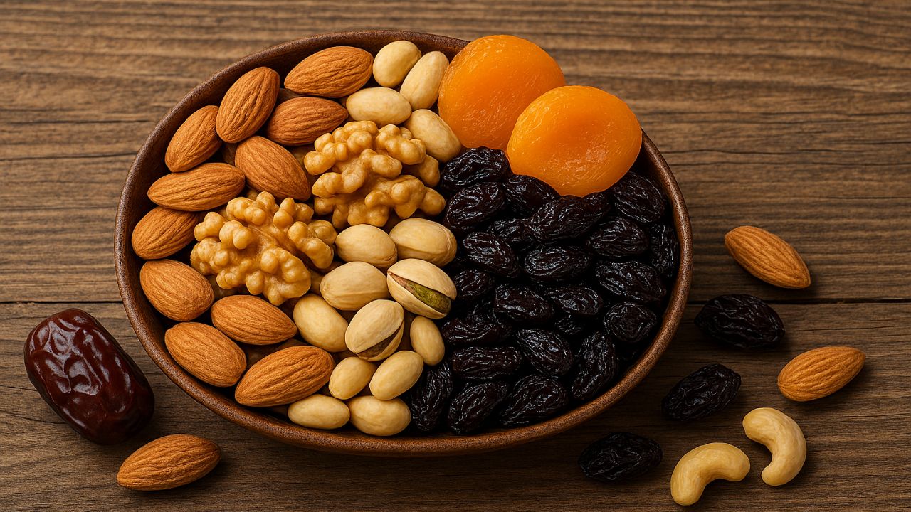 Dry fruits pack a lot of calories in small portions