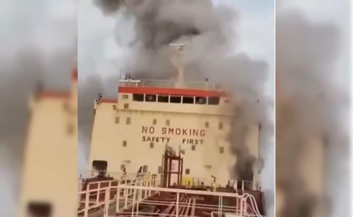 Iran Targets 6th Ship In Hormuz Strait, Video Shows Billowing Smoke
